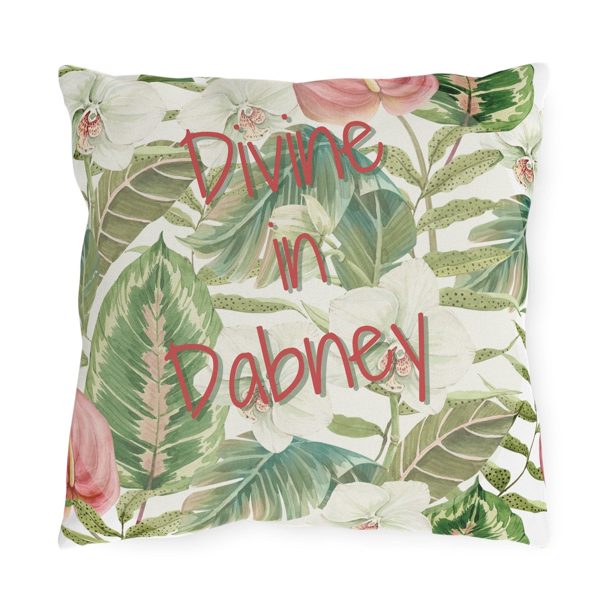 Take the 2nd Exit Florida Villages of  Outdoor Pillows (Pink Lettering) - Dabney