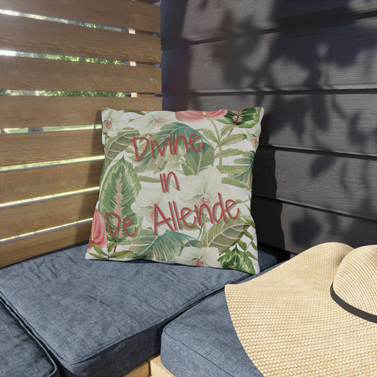 Take the 2nd Exit Florida Villages of  Outdoor Pillows (Pink Lettering) - De Allende