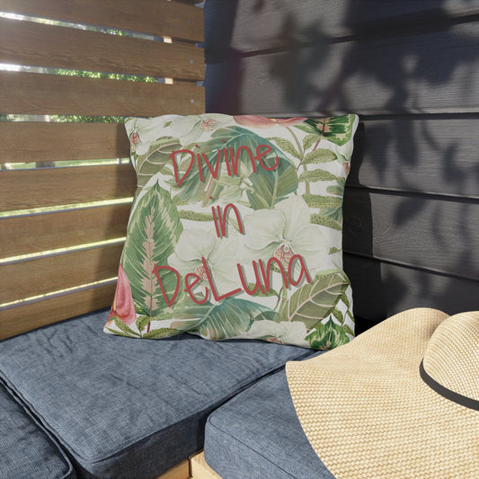 Take the 2nd Exit Florida Villages of  Outdoor Pillows (Pink Lettering) - DeLuna