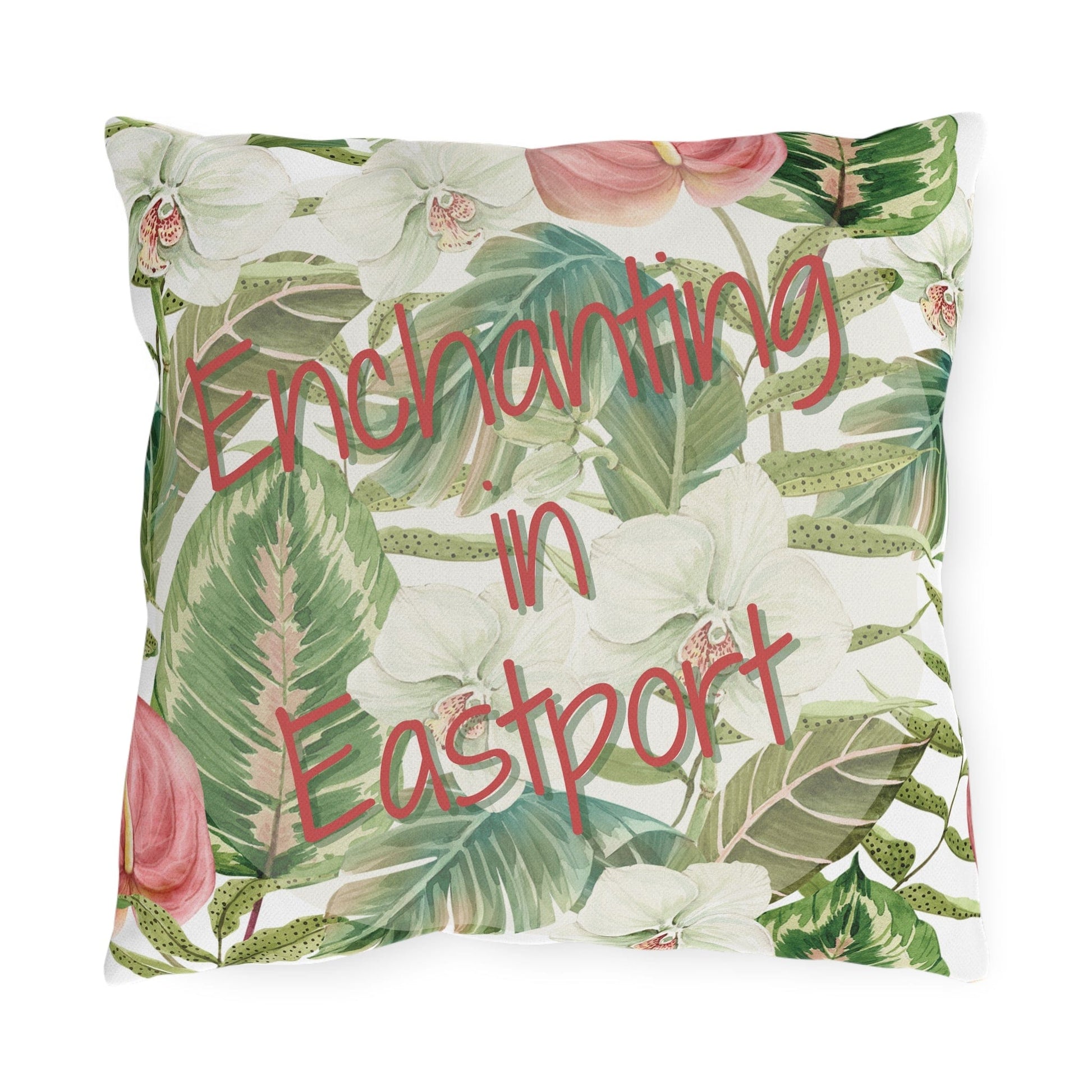 Take the 2nd Exit Florida Villages of  Outdoor Pillows (Pink Lettering) - Eastport