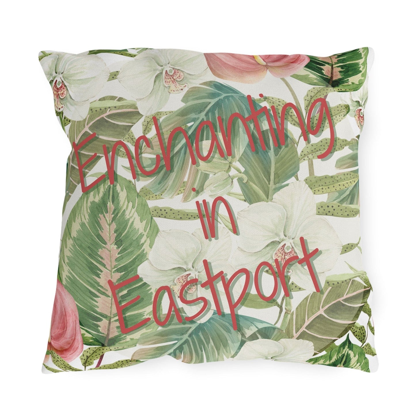 Take the 2nd Exit Florida Villages of  Outdoor Pillows (Pink Lettering) - Eastport