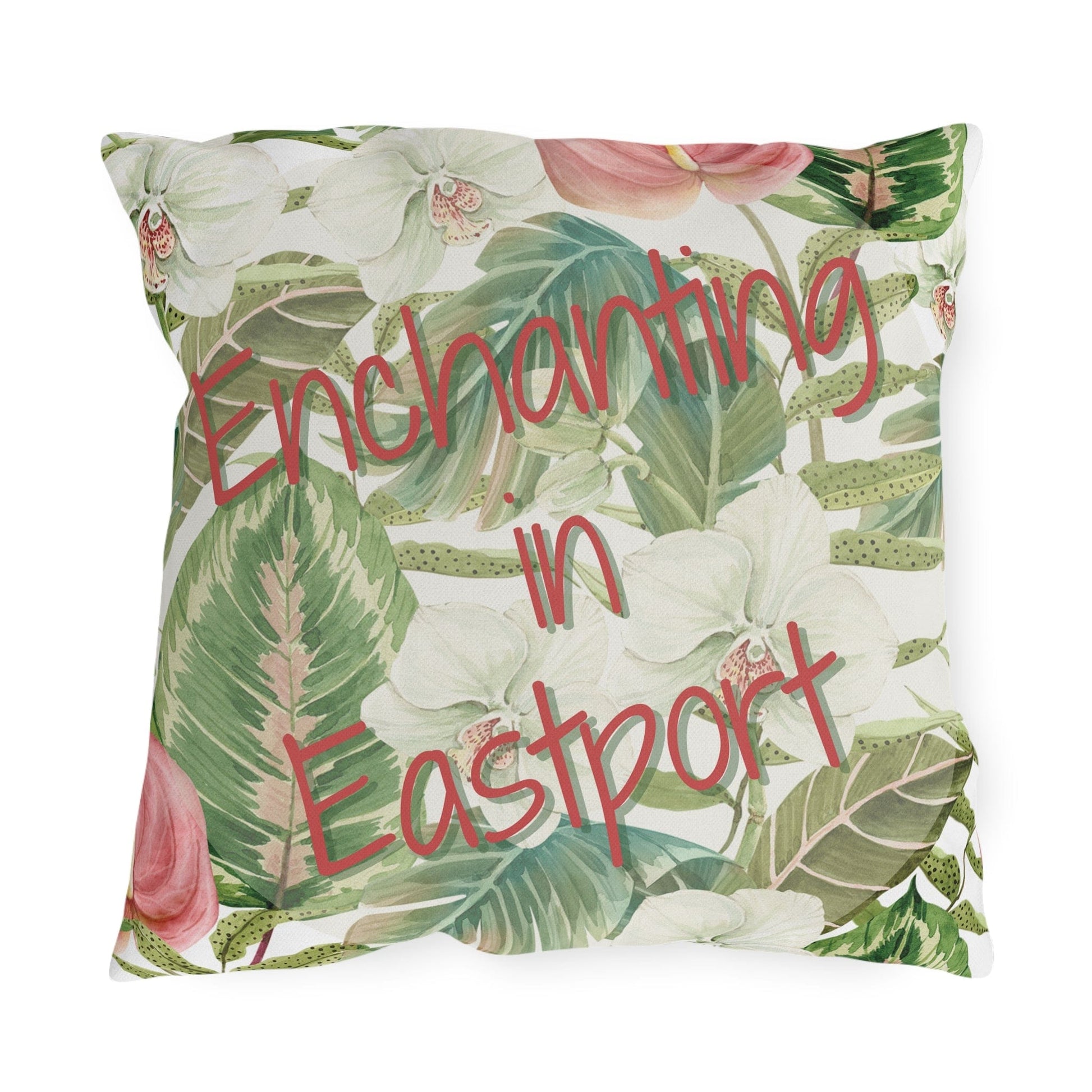Take the 2nd Exit Florida Villages of  Outdoor Pillows (Pink Lettering) - Eastport