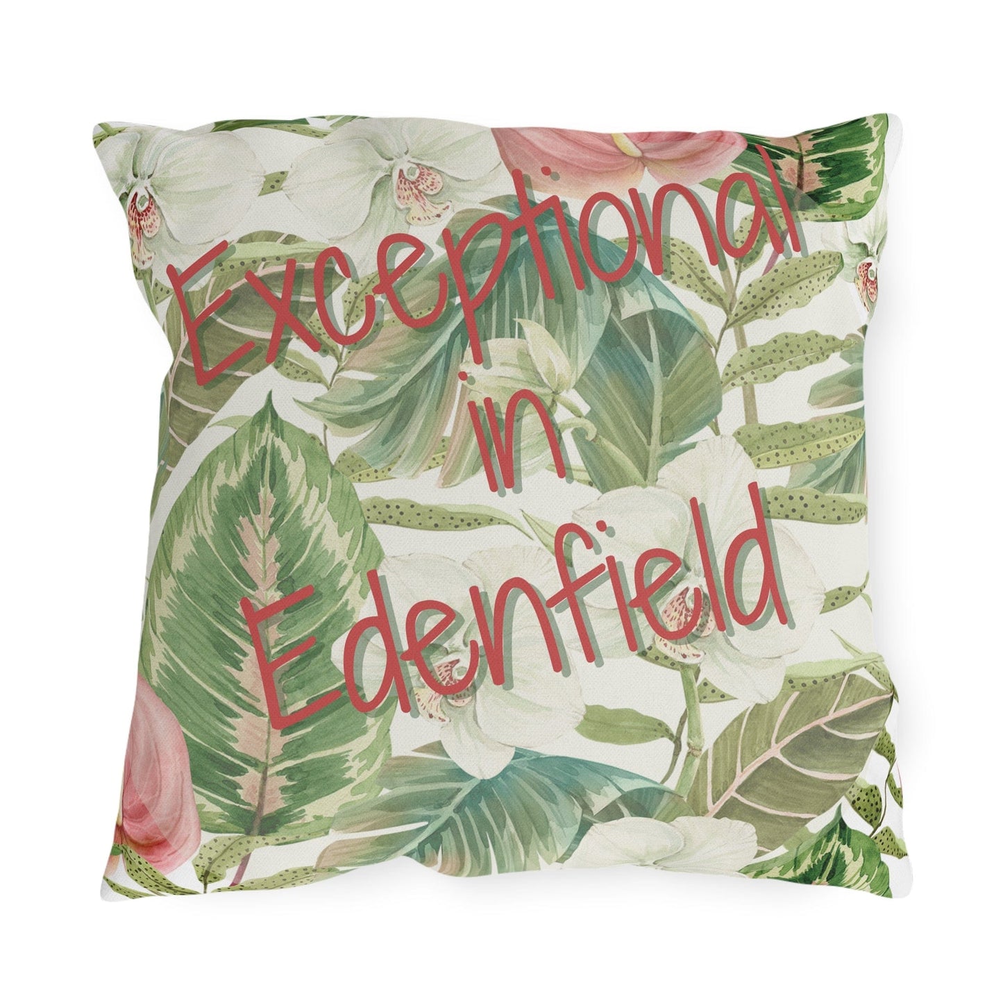 Take the 2nd Exit Florida Villages of  Outdoor Pillows (Pink Lettering) - Edenfield