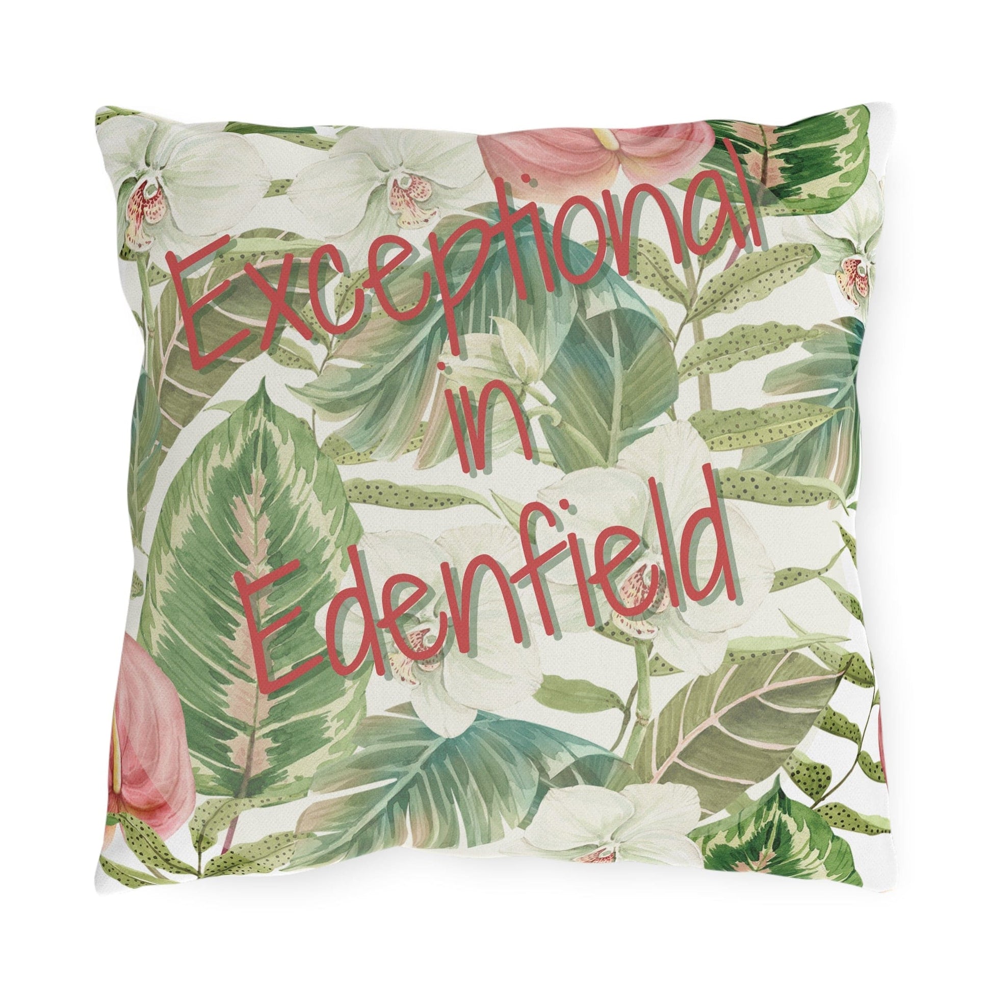 Take the 2nd Exit Florida Villages of  Outdoor Pillows (Pink Lettering) - Edenfield