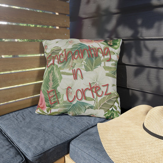 Take the 2nd Exit Florida Villages of  Outdoor Pillows (Pink Lettering) - El Cortez