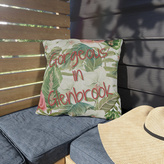 Take the 2nd Exit Florida Villages of  Outdoor Pillows (Pink Lettering) - Glenbrook