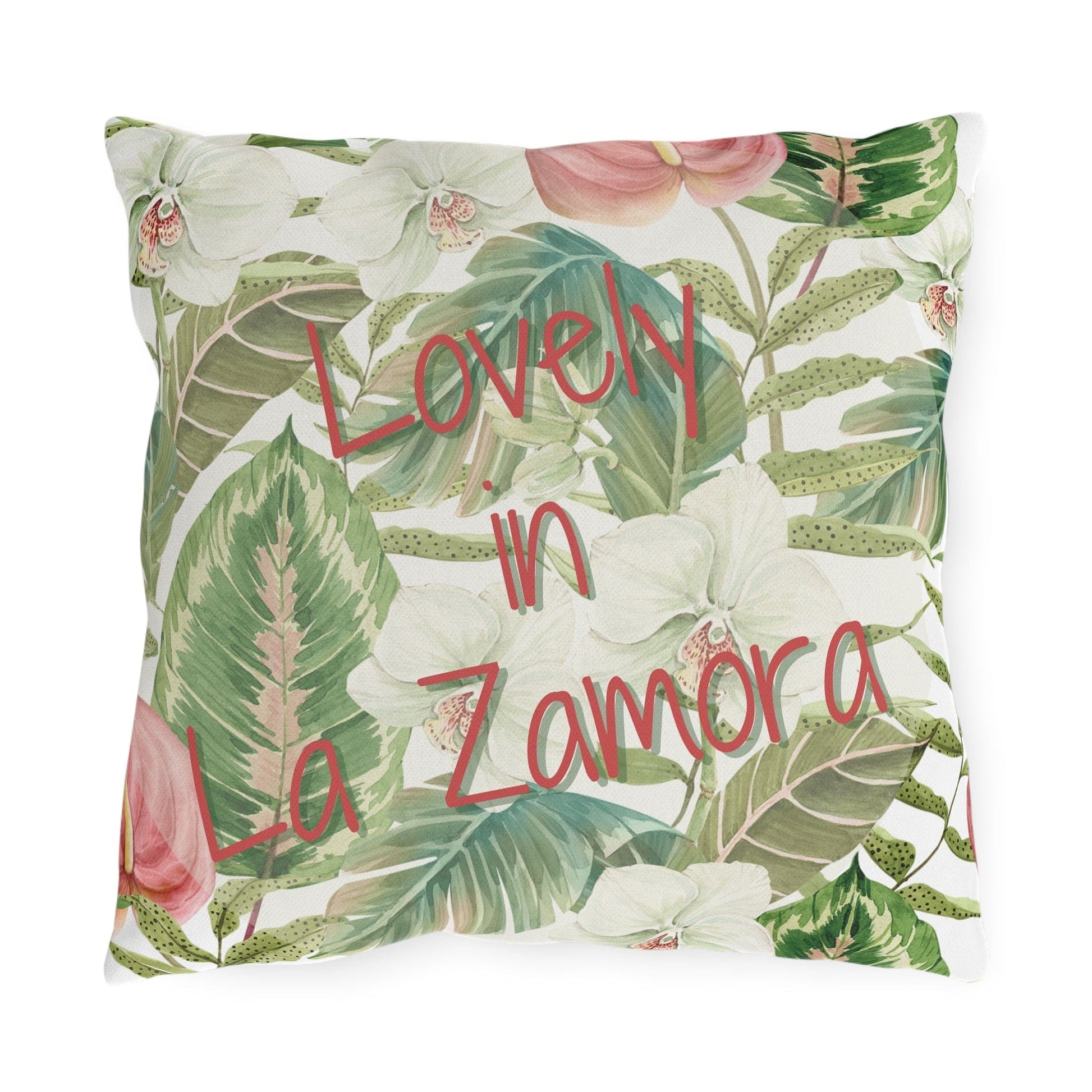 Take the 2nd Exit Florida Villages of  Outdoor Pillows (Pink Lettering) - La Zamora