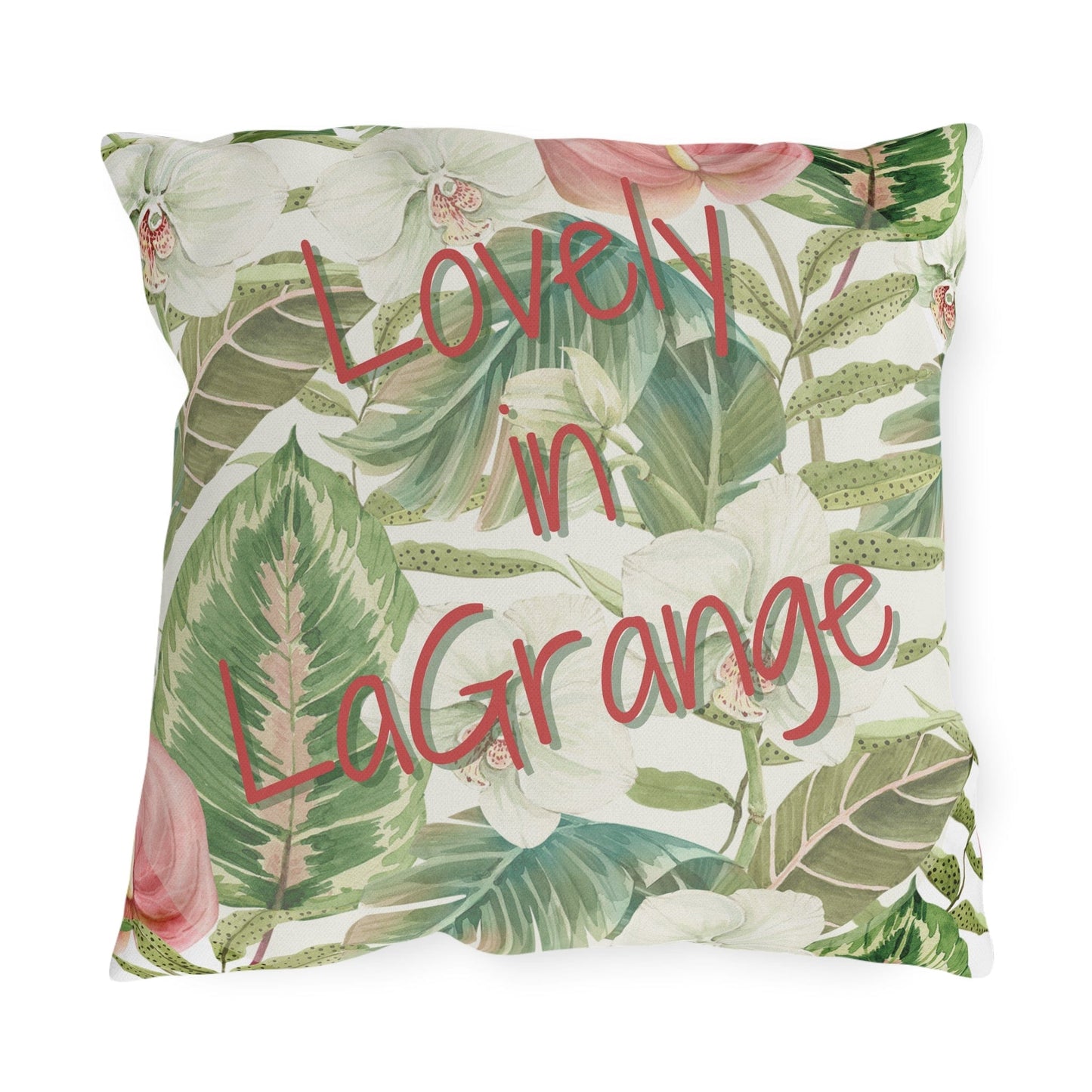 Take the 2nd Exit Florida Villages of  Outdoor Pillows (Pink Lettering) - LaGrange