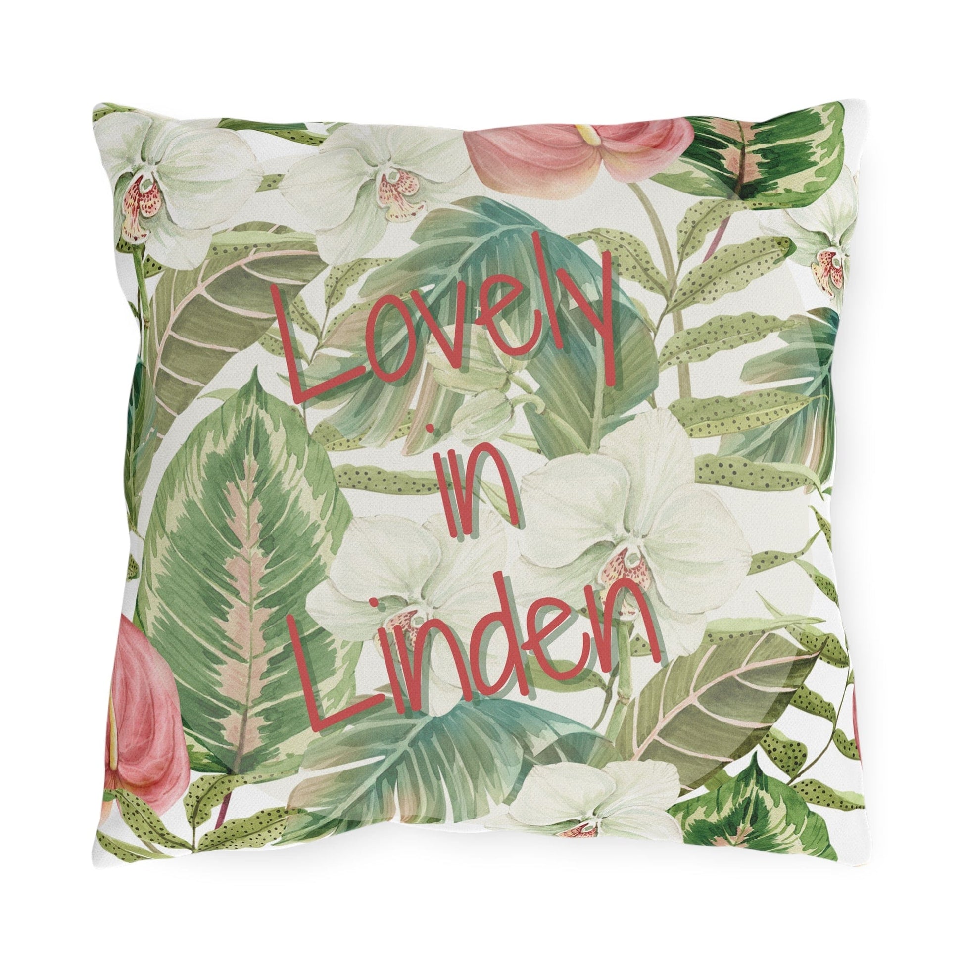 Take the 2nd Exit Florida Villages of  Outdoor Pillows (Pink Lettering) - Linden