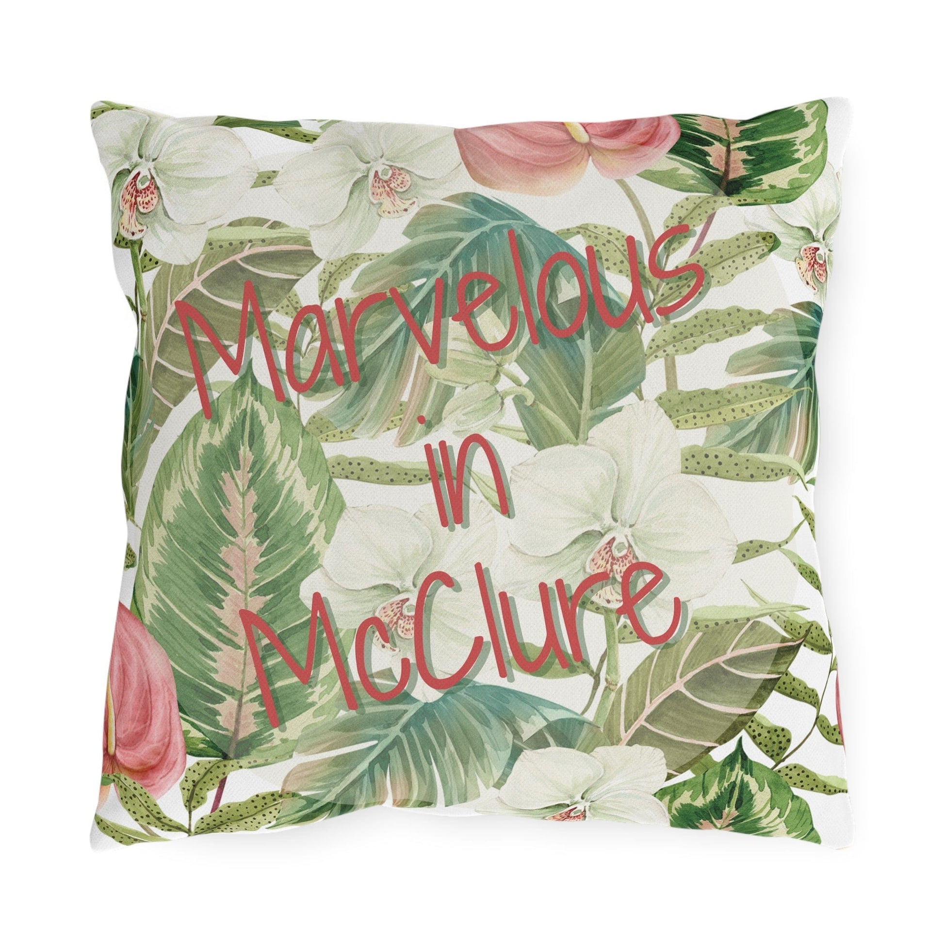 Take the 2nd Exit Florida Villages of  Outdoor Pillows (Pink Lettering) - McClure