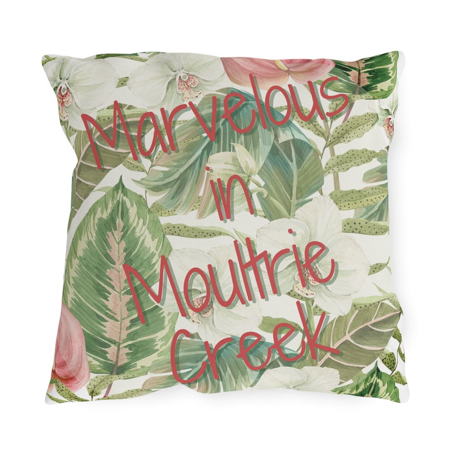 Take the 2nd Exit Florida Villages of  Outdoor Pillows (Pink Lettering) - Moultrie Creek