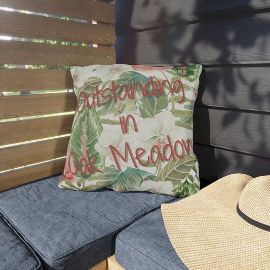 Take the 2nd Exit Florida Villages of  Outdoor Pillows (Pink Lettering) - Oak Meadow