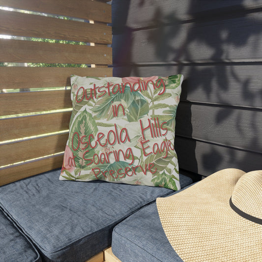 Take the 2nd Exit Florida Villages of  Outdoor Pillows (Pink Lettering) - Osceola Hills at Soaring Eagle Preserve