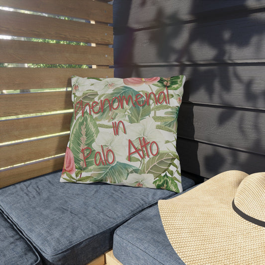 Take the 2nd Exit Florida Villages of  Outdoor Pillows (Pink Lettering) - Palo Alto