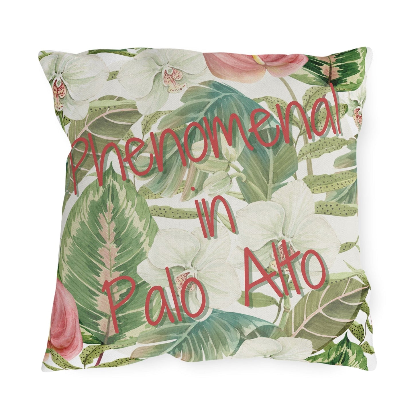 Take the 2nd Exit Florida Villages of  Outdoor Pillows (Pink Lettering) - Palo Alto