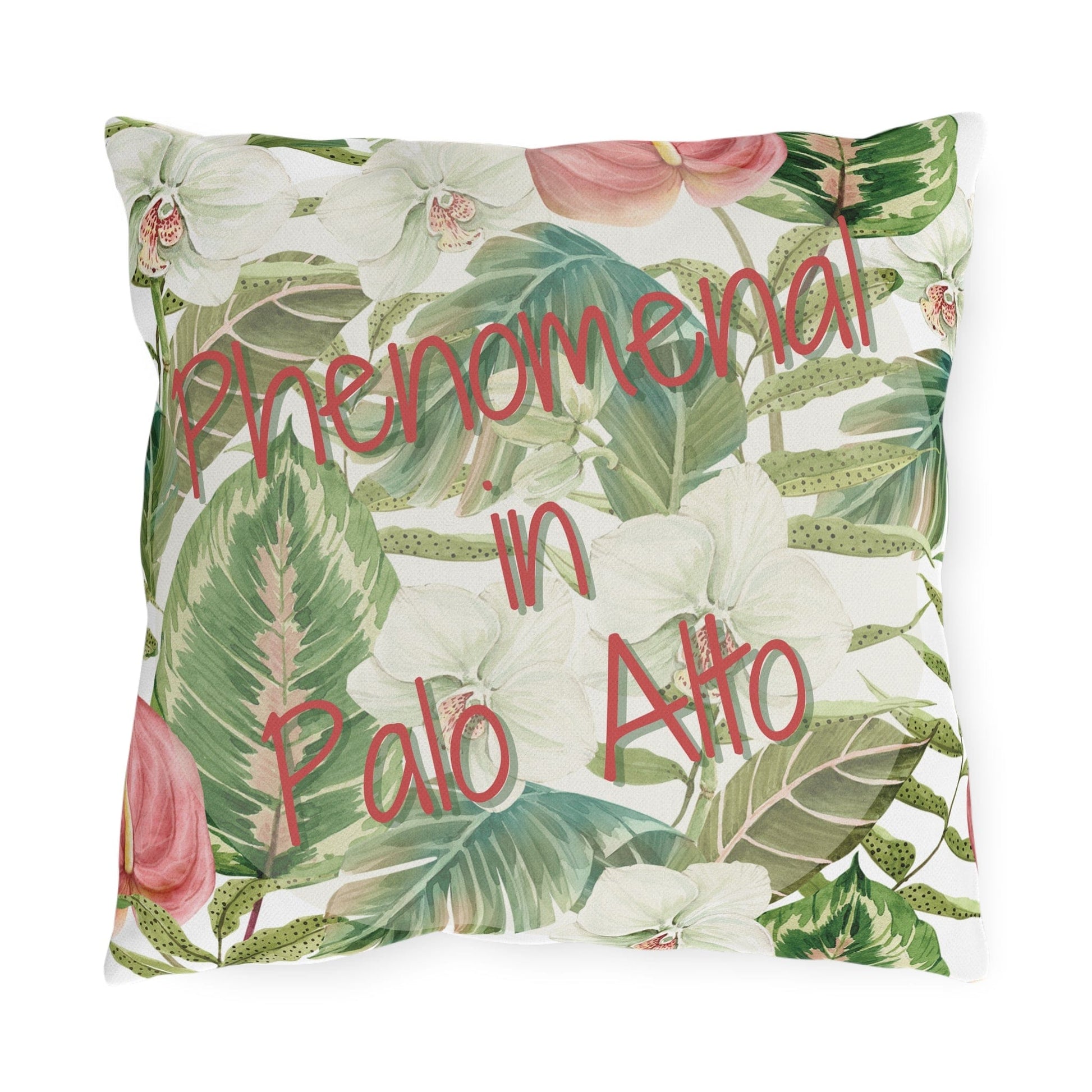 Take the 2nd Exit Florida Villages of  Outdoor Pillows (Pink Lettering) - Palo Alto