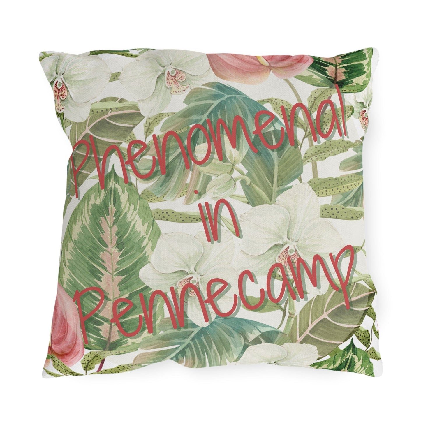 Take the 2nd Exit Florida Villages of  Outdoor Pillows (Pink Lettering) - Pennecamp