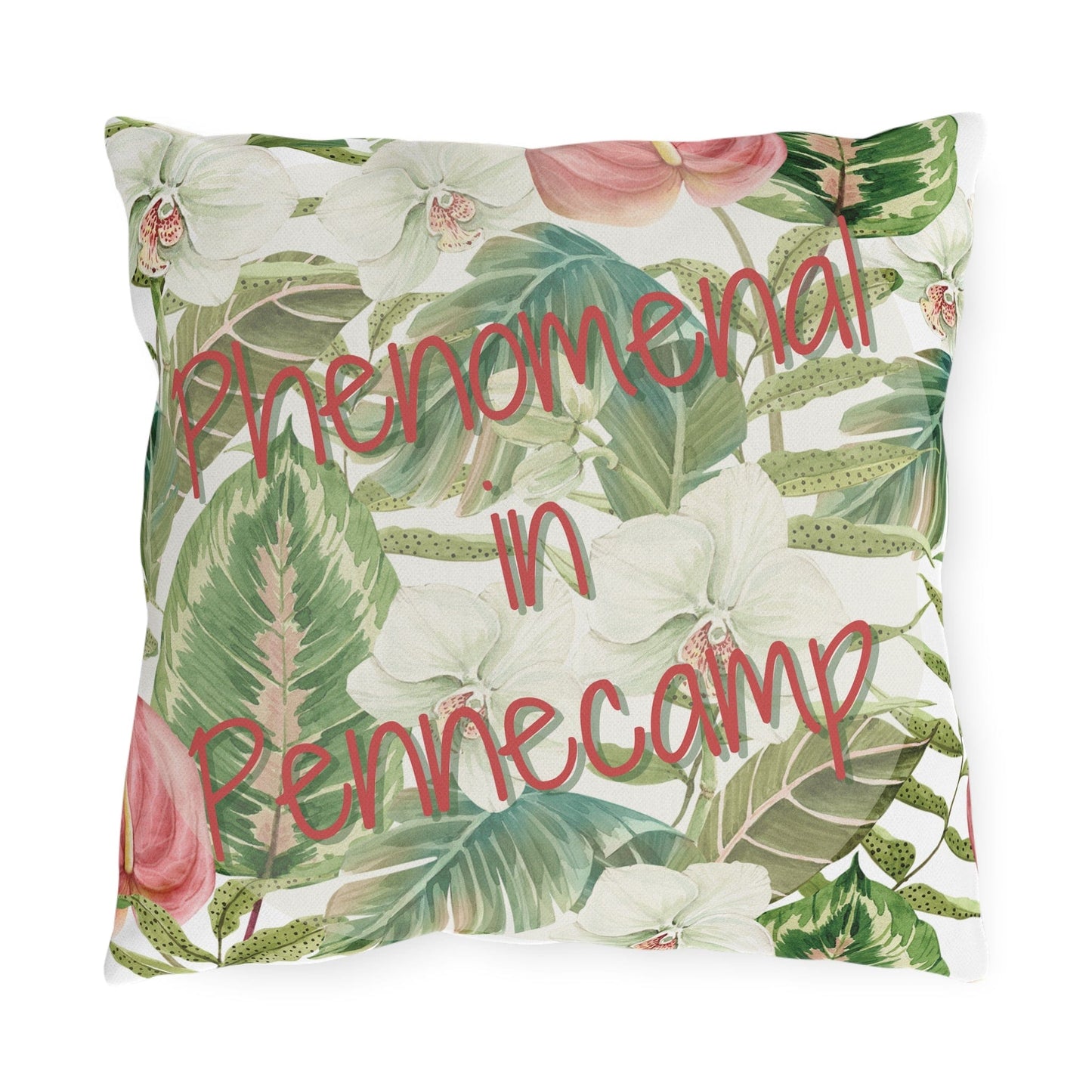 Take the 2nd Exit Florida Villages of  Outdoor Pillows (Pink Lettering) - Pennecamp
