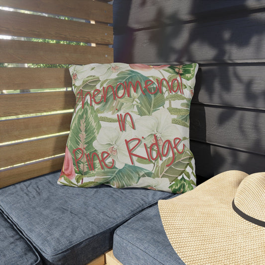 Take the 2nd Exit Florida Villages of  Outdoor Pillows (Pink Lettering) - Pine Ridge
