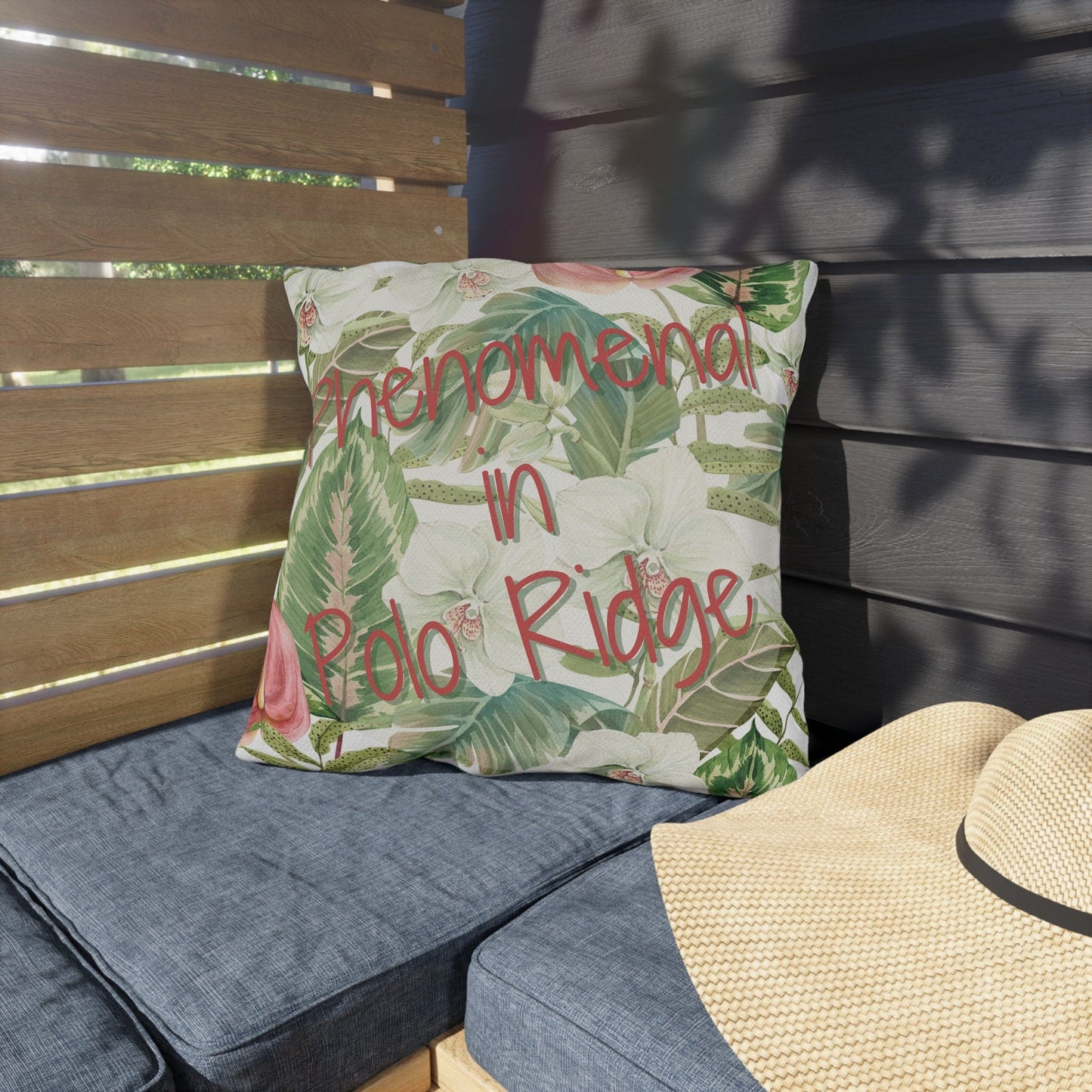 Take the 2nd Exit Florida Villages of  Outdoor Pillows (Pink Lettering) - Polo Ridge