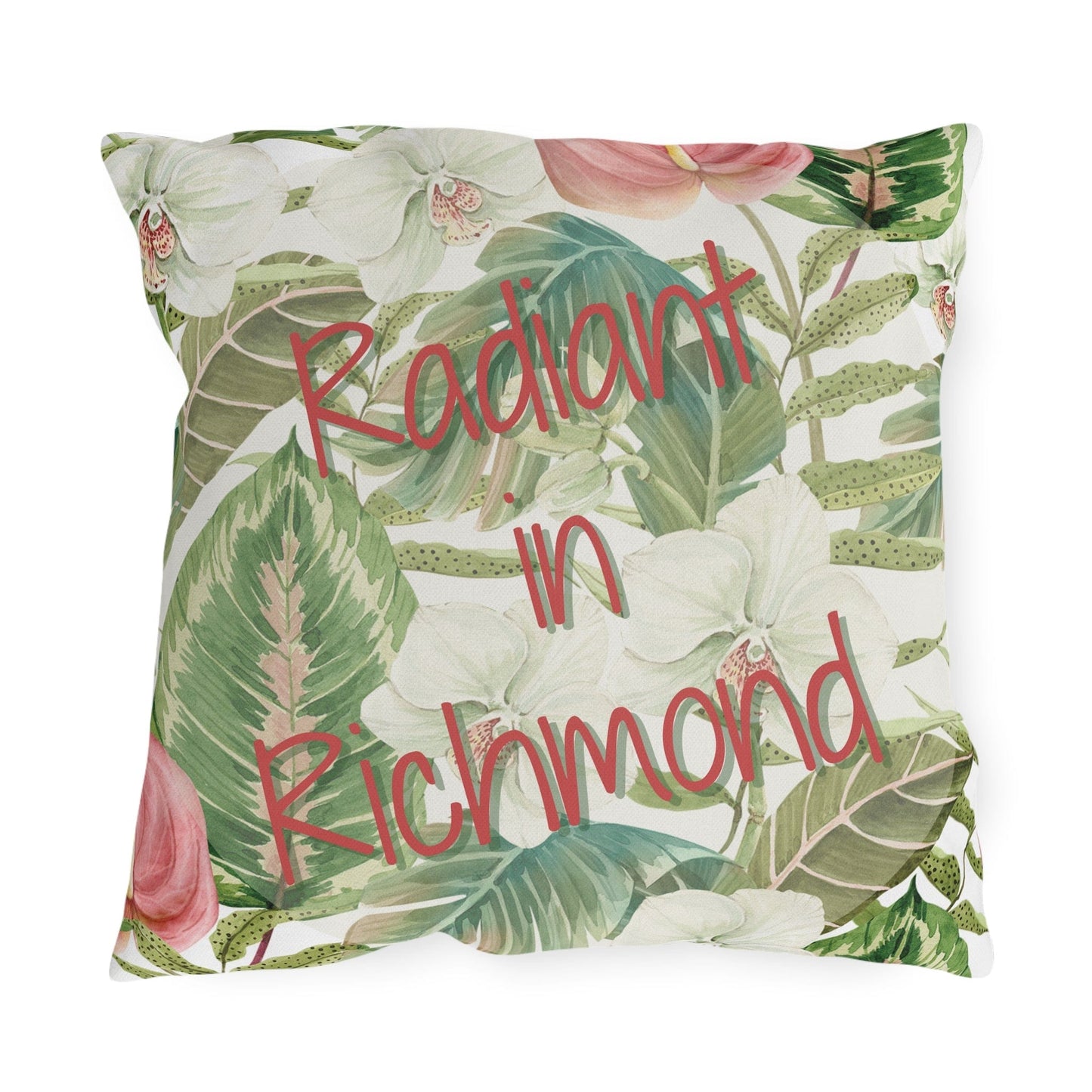 Take the 2nd Exit Florida Villages of  Outdoor Pillows (Pink Lettering) - Richmond
