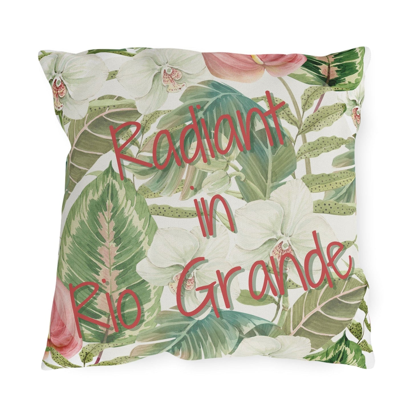 Take the 2nd Exit Florida Villages of  Outdoor Pillows (Pink Lettering) - Rio Grande