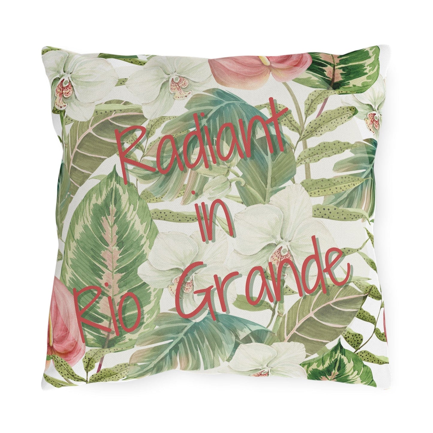 Take the 2nd Exit Florida Villages of  Outdoor Pillows (Pink Lettering) - Rio Grande