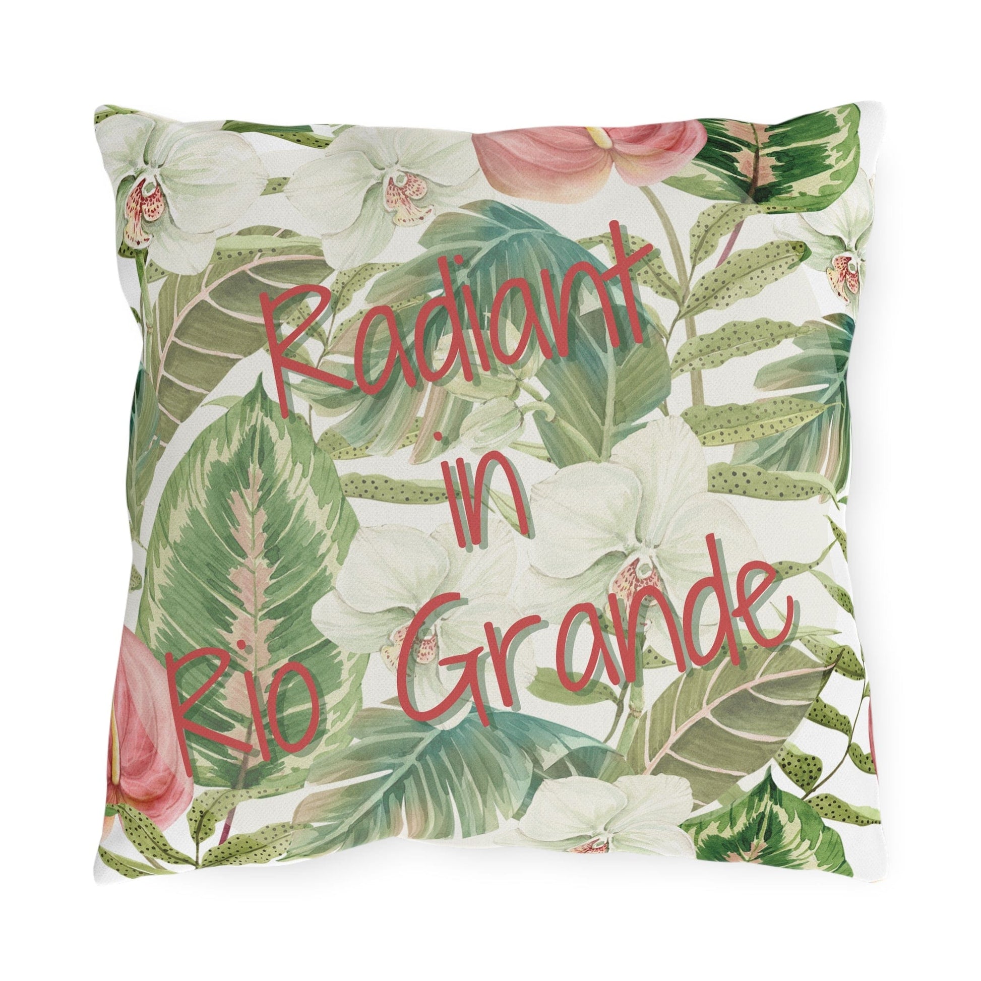 Take the 2nd Exit Florida Villages of  Outdoor Pillows (Pink Lettering) - Rio Grande
