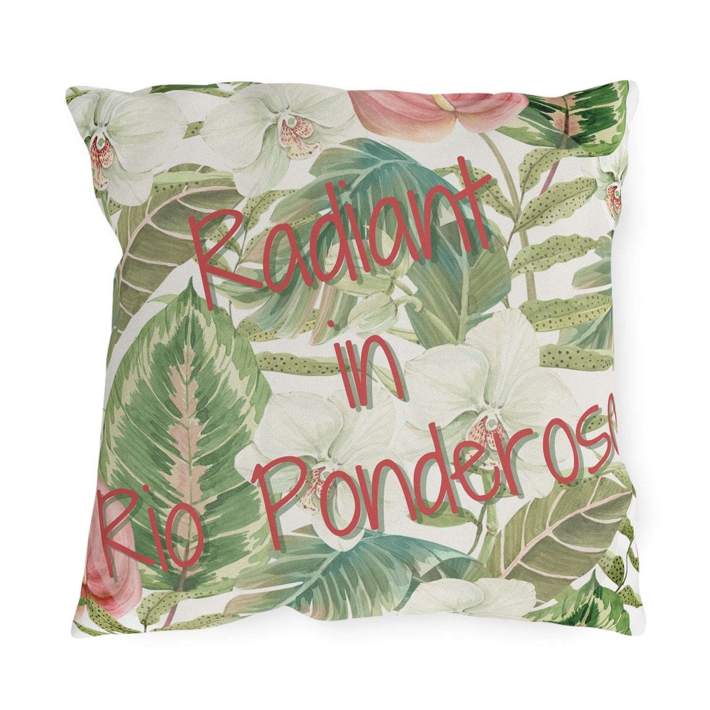 Take the 2nd Exit Florida Villages of  Outdoor Pillows (Pink Lettering) - Rio Ponderosa