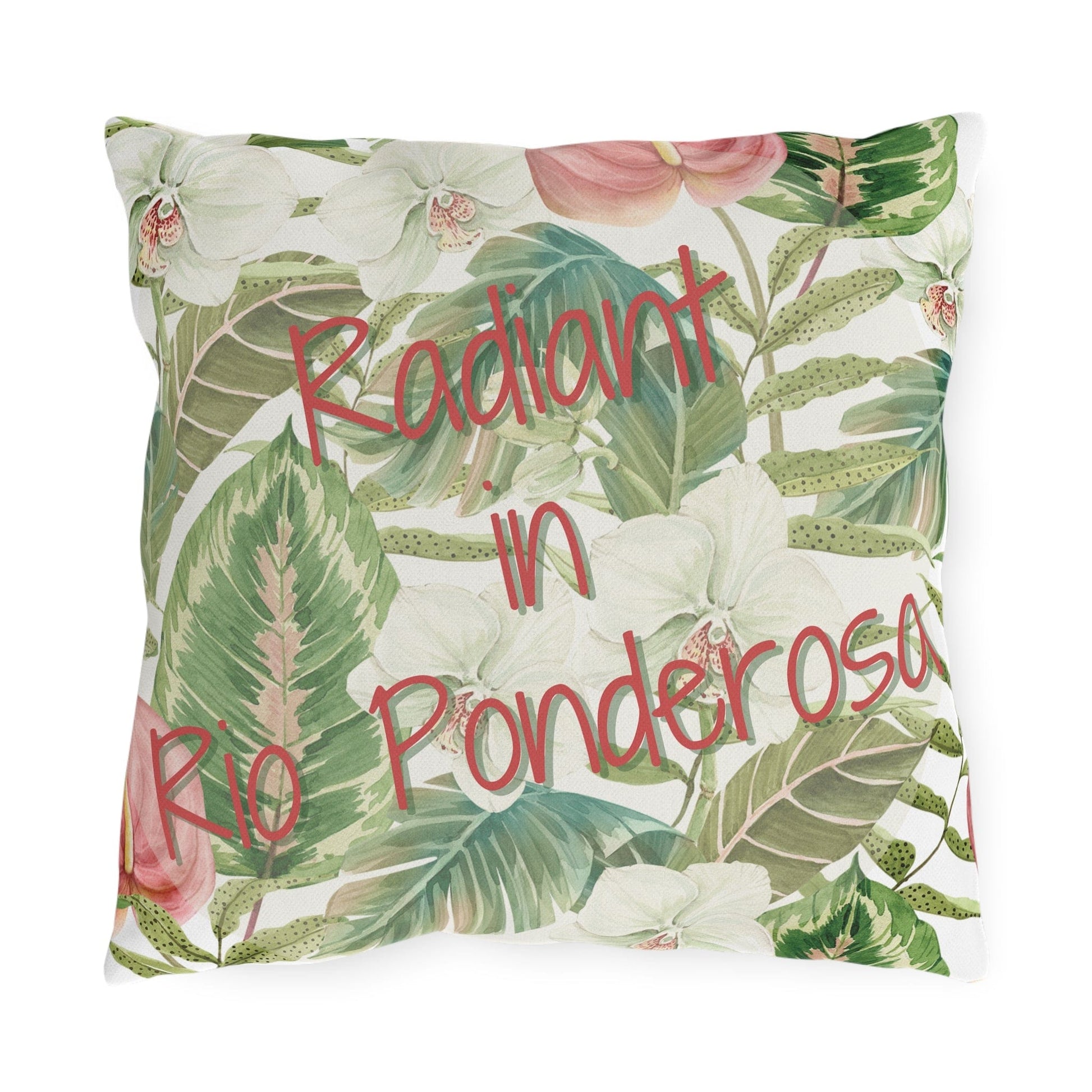 Take the 2nd Exit Florida Villages of  Outdoor Pillows (Pink Lettering) - Rio Ponderosa