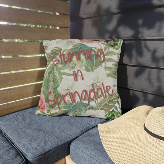 Take the 2nd Exit Florida Villages of  Outdoor Pillows (Pink Lettering) - Springdale