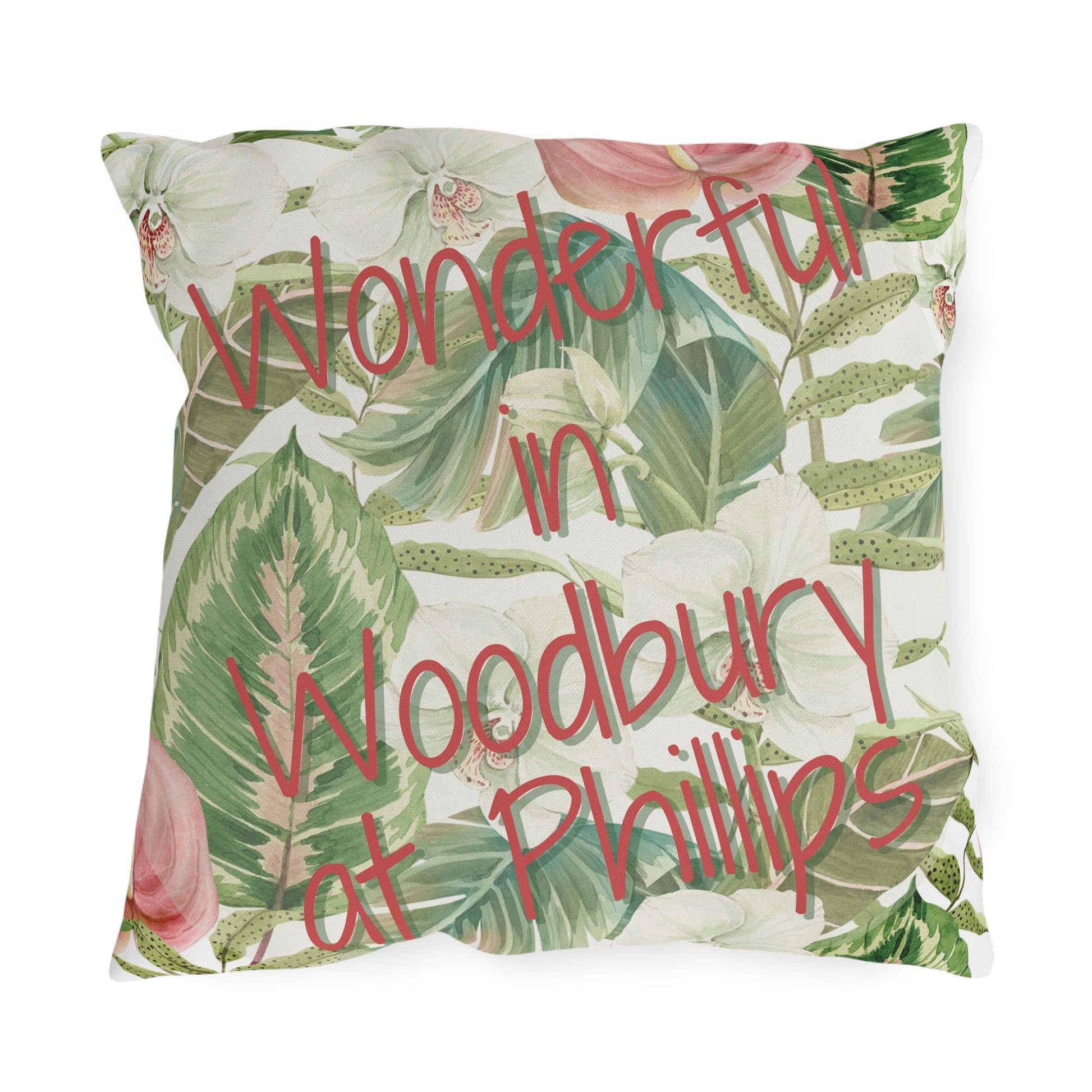 Take the 2nd Exit Florida Villages of  Outdoor Pillows (Pink Lettering) - Woodbury at Phillips
