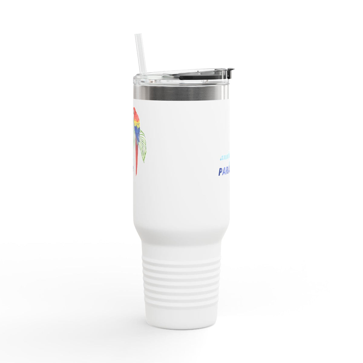 Printify Florida Villages of  Parrot Design Insulated Travel Mug 40oz - Charlee Villas