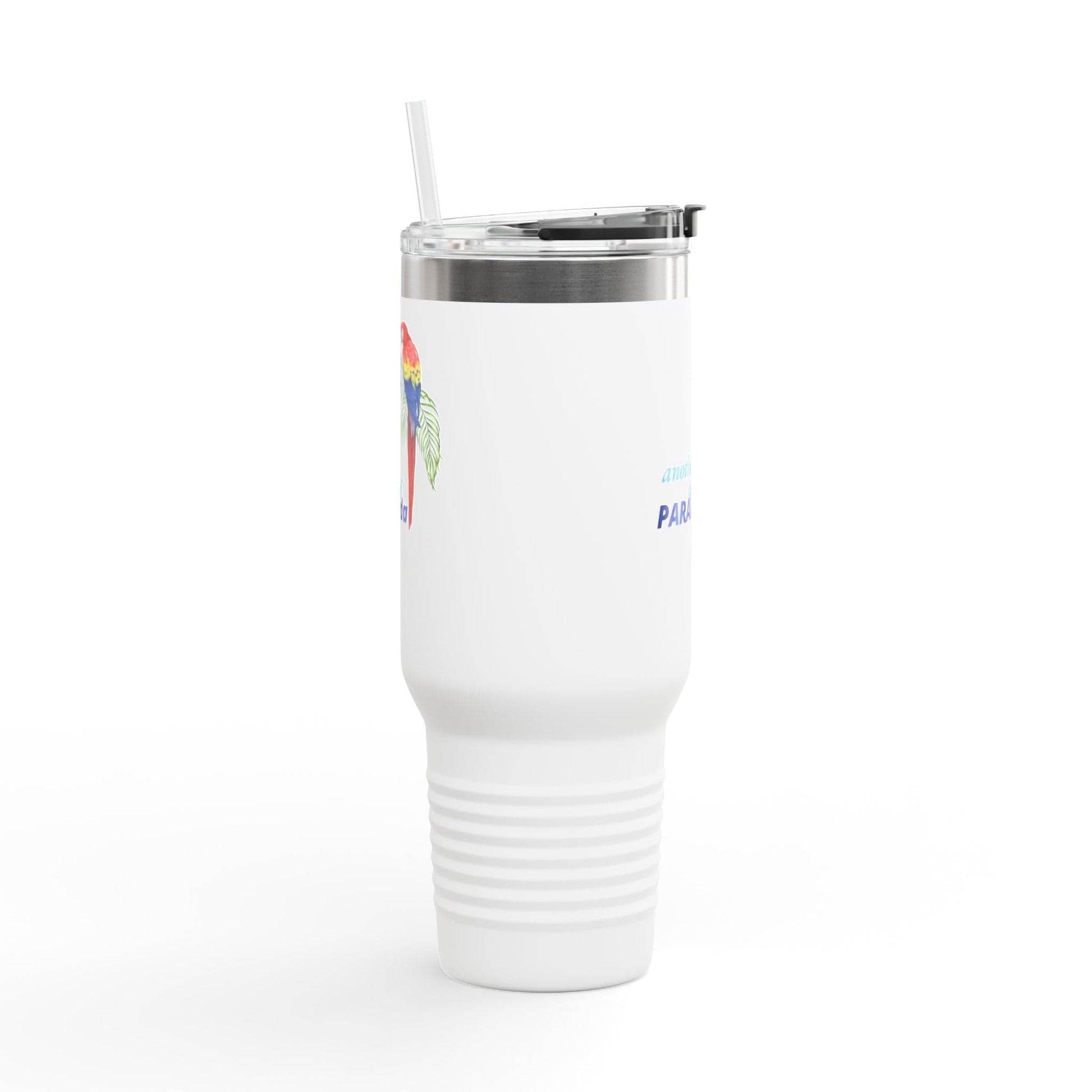 Printify Florida Villages of  Parrot Design Insulated Travel Mug 40oz - Hacienda