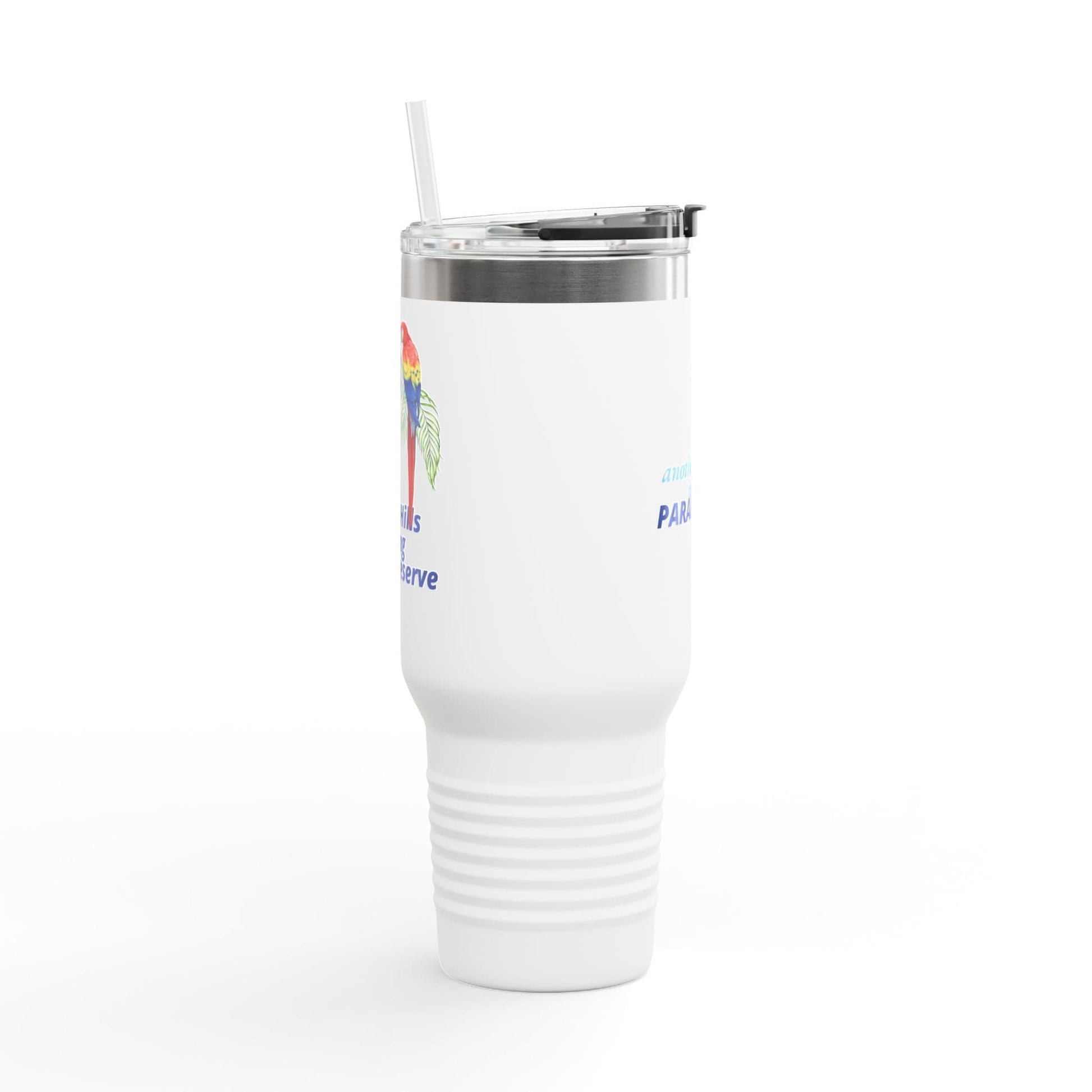Printify Florida Villages of  Parrot Design Insulated Travel Mug 40oz - Osceola Hills at Soaring Eagle Preserve