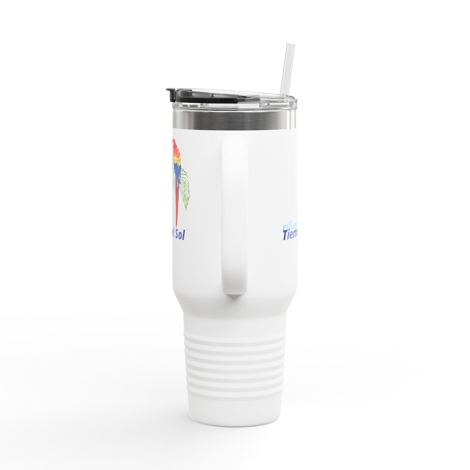 Printify Florida Villages of  Parrot Design Insulated Travel Mug 40oz - Tierra del Sol