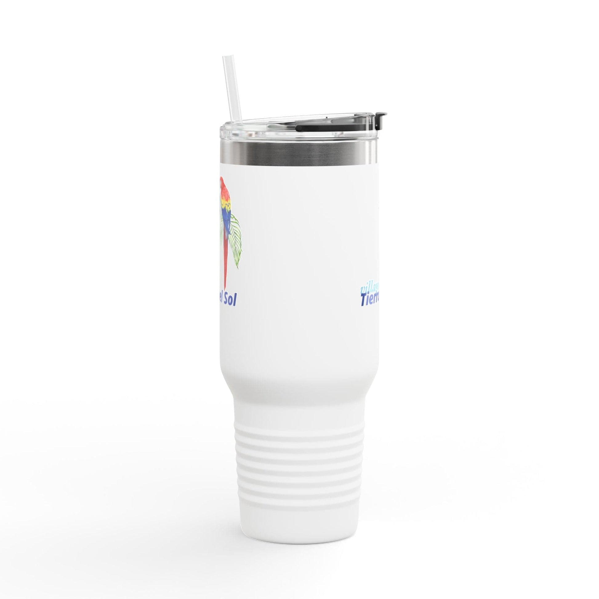 Printify Florida Villages of  Parrot Design Insulated Travel Mug 40oz - Tierra del Sol