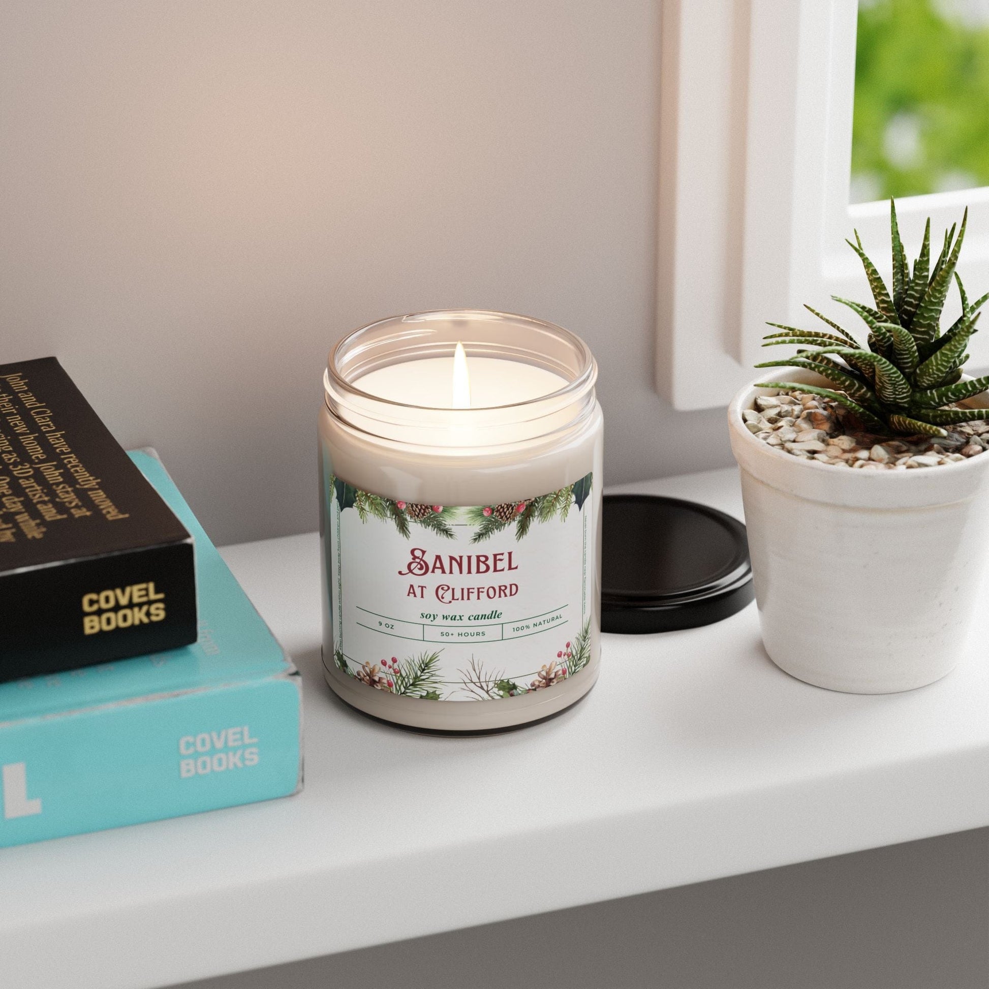 Printify Florida Villages of  Sanibel at Clifford Christmas Candle 9oz. Soy wax