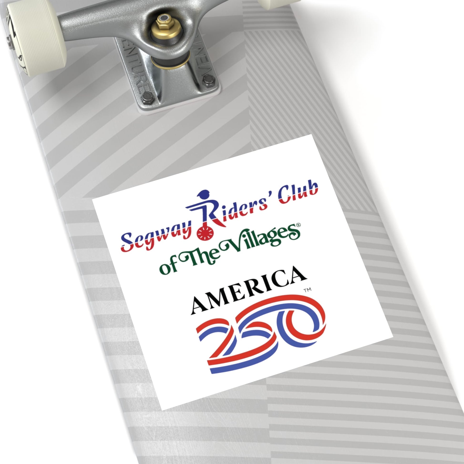 Printify Florida Villages of  Segway Riders' Club of The Villages "America 250" Square Sticker