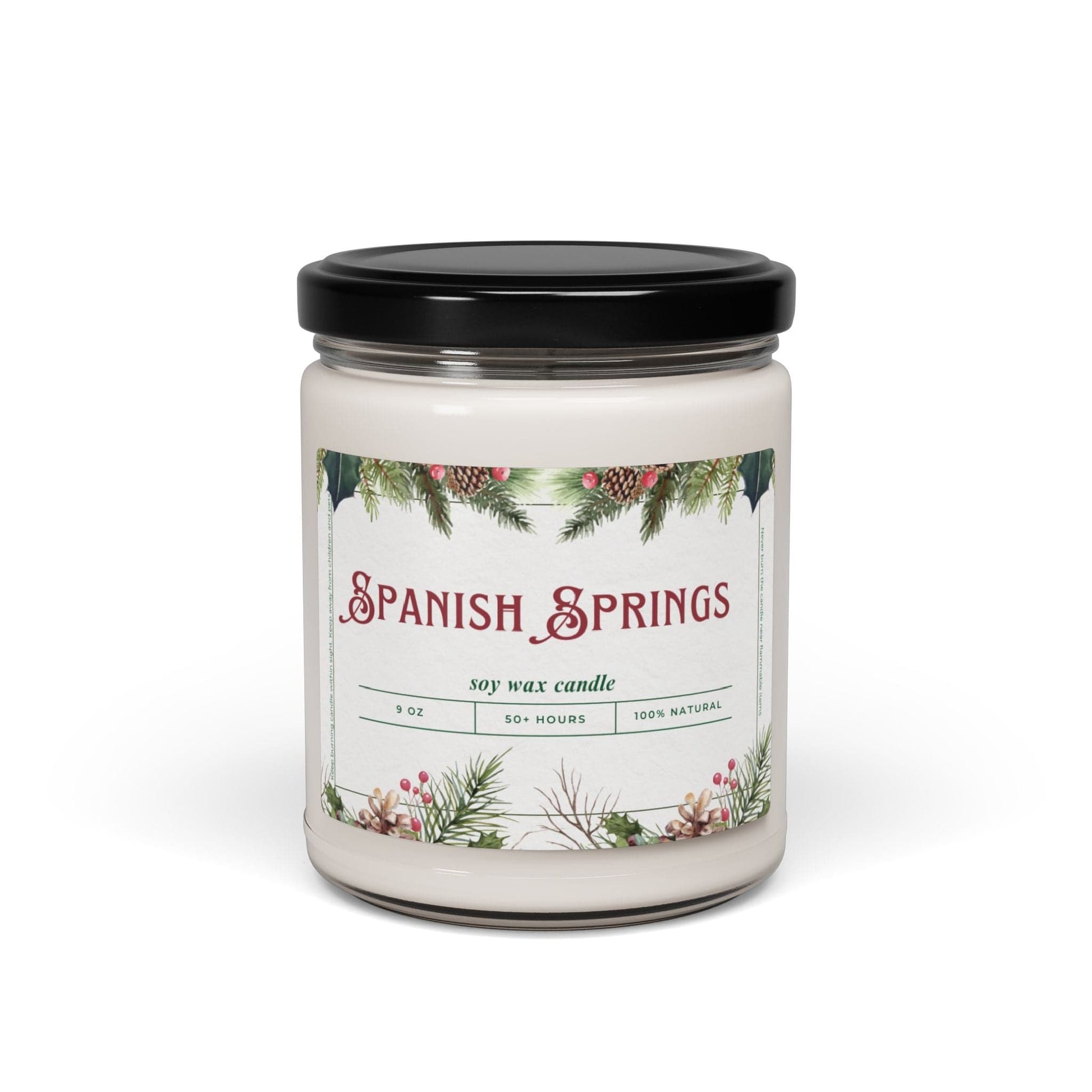 Take the 2nd Exit Florida Villages of  Spanish Springs Christmas Candle 9oz. Soy wax