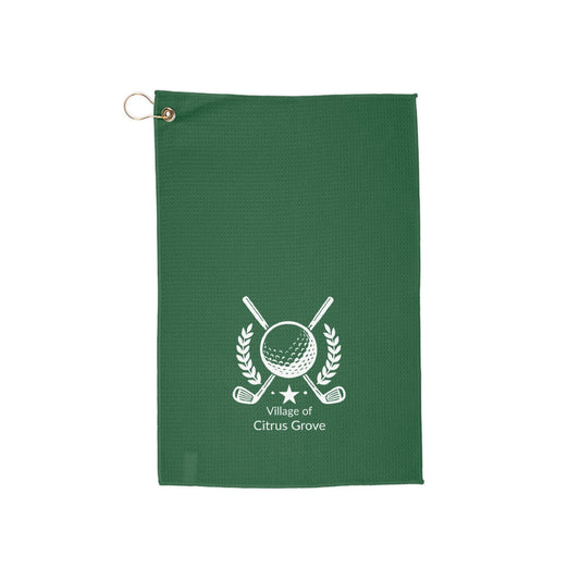 Take the 2nd Exit Florida Villages of  Village of Citrus Grove Green Golf Towel